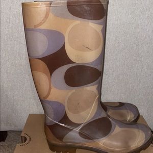 COACH RAIN BOOTS